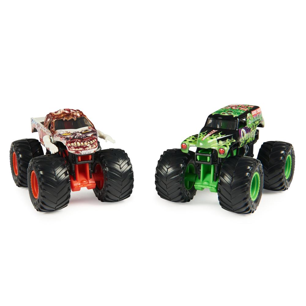 Foto 3 pulgar | Camioneta de Juguete Monster Jam: Grave Digger Vs Zombie Escala 1/64 2 Pack