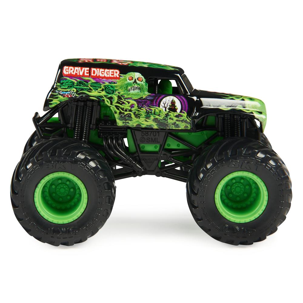 Foto 6 pulgar | Camioneta de Juguete Monster Jam: Grave Digger Vs Zombie Escala 1/64 2 Pack