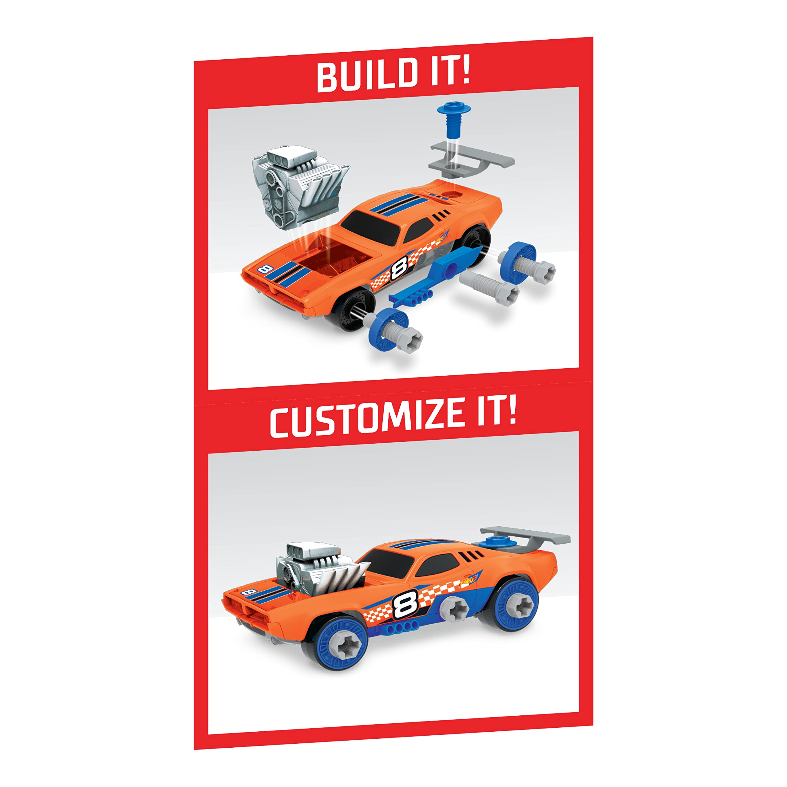 Foto 4 pulgar | Set De Construcción De Coches Toy Hot Wheels Rodger Dodger Con 25 Piezas - Venta Internacional.