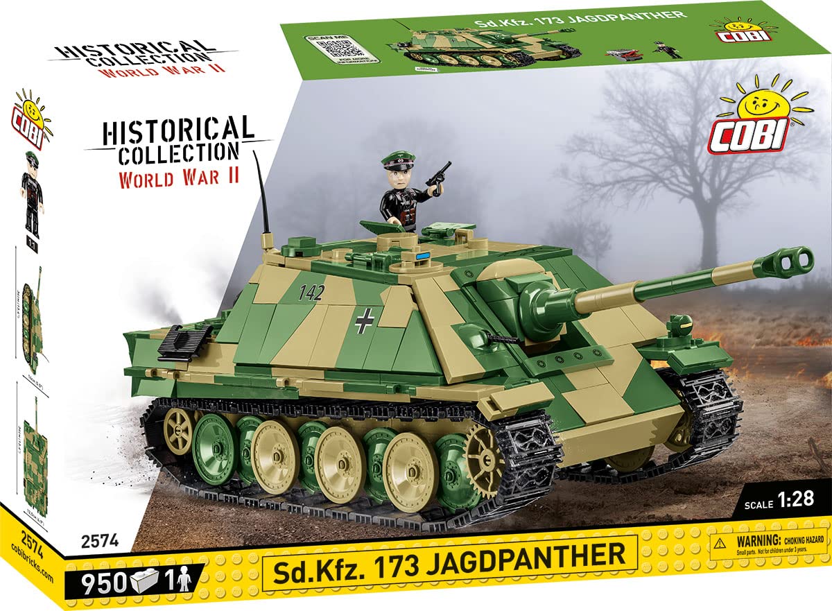 Foto 3 pulgar | Tanque Jagdpanther De La Colección Histórica Toy Cobi Sd.kfz. 173- Venta Internacional