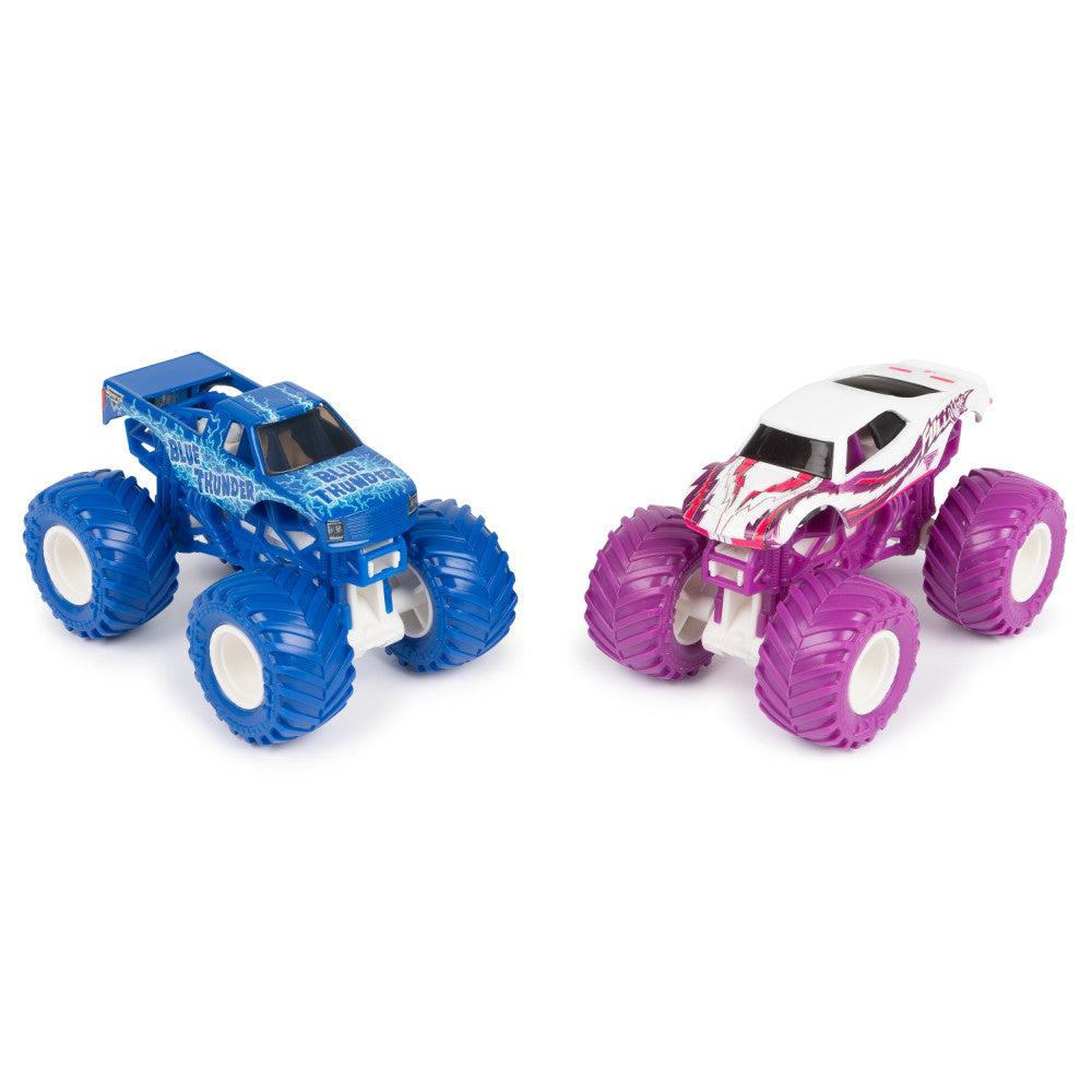 Foto 3 pulgar | Monster Jam: Blue Thunder Vs Full Charge Escala 1/64 2 Pack