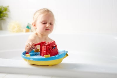 Foto 4 | Tug Boat Green Toys Cb3 Fabricado En Ee. Uu., Color Rojo - Venta Internacional.