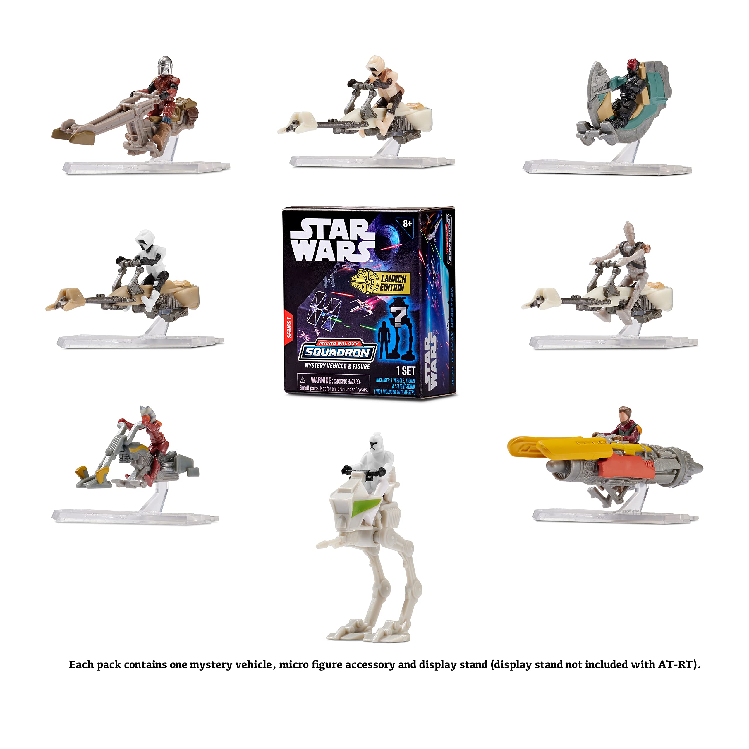 Foto 3 pulgar | Paquete Misterioso Ginivex Starfighter De Toy Star Wars Micro Galaxy Squadron Asajj Ventress - Venta Internacional.