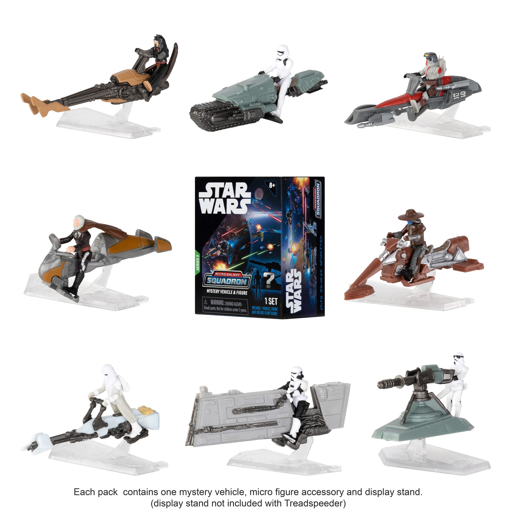 Foto 4 pulgar | Paquete Misterioso Star Wars Micro Galaxy Squadron Tie Fighter - Venta Internacional.