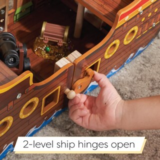 Foto 2 | Set De Juego Pirate Ship Kidkraft Adventure Bound™ Wooden 3+ - Venta Internacional.