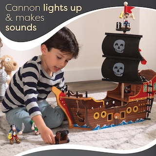 Foto 5 | Set De Juego Pirate Ship Kidkraft Adventure Bound™ Wooden 3+ - Venta Internacional.
