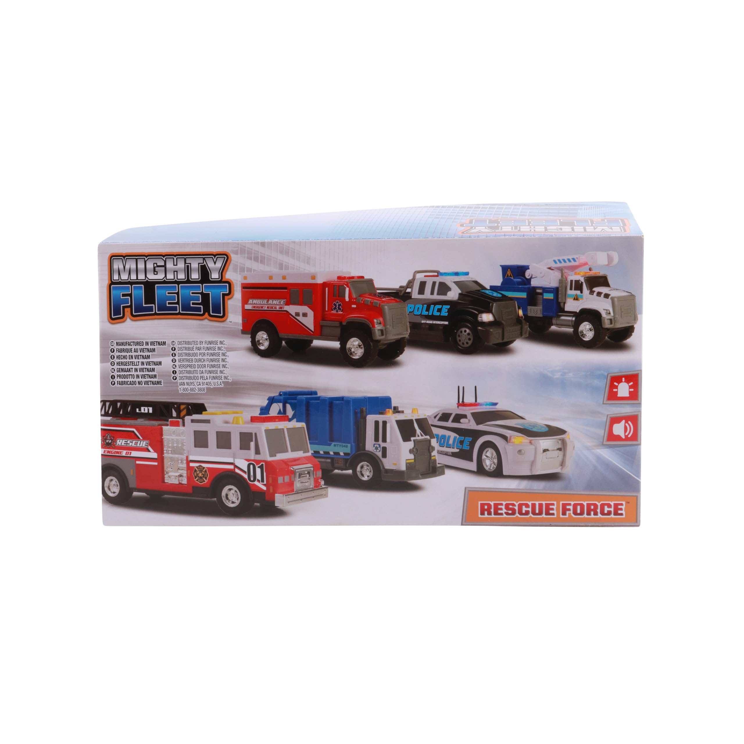 Foto 8 pulgar | Camioneta Toy Police Mighty Fleet Rescue Force 12+ - Venta Internacional.