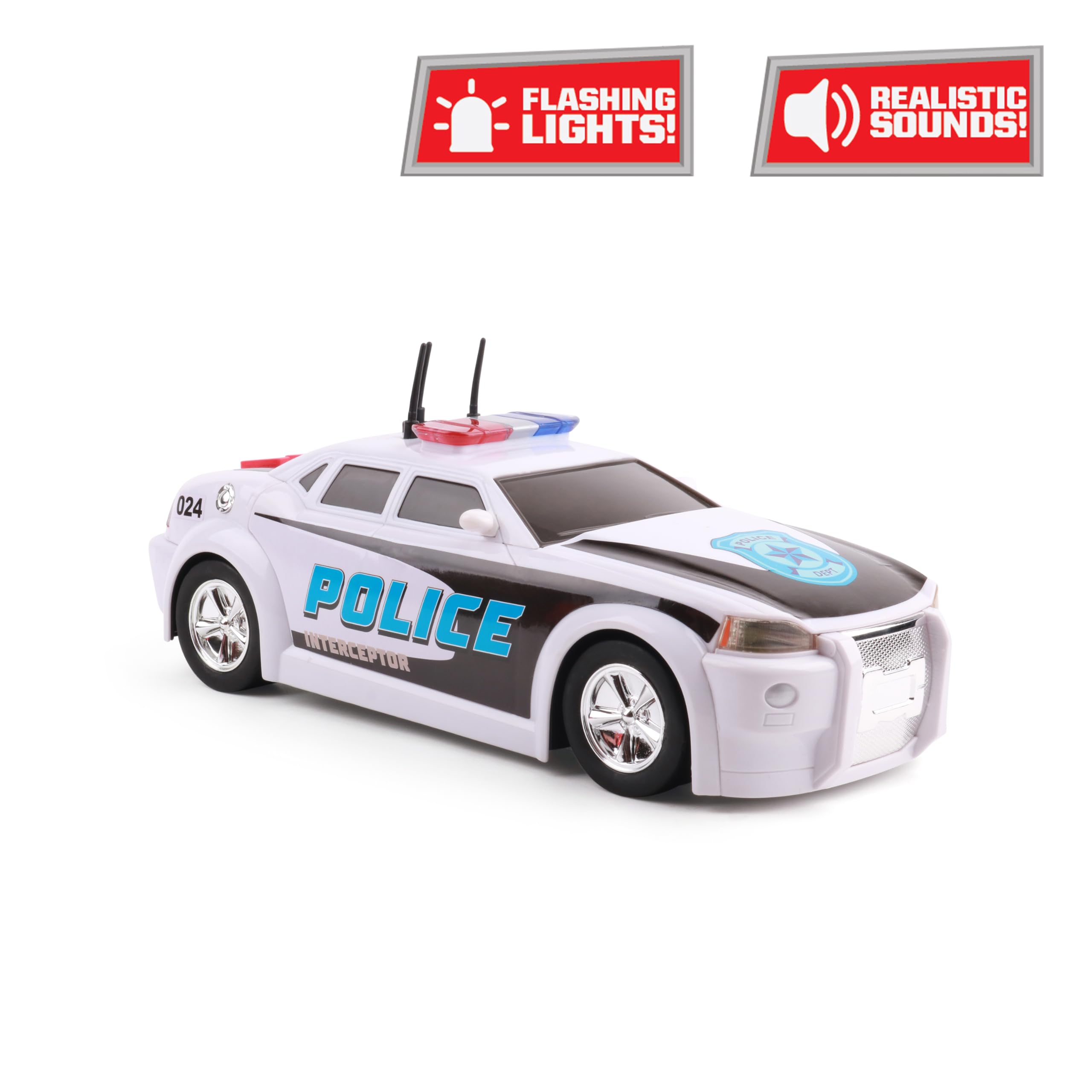 Foto 3 pulgar | Toy Police Cruiser Mighty Fleet Rescue Force 12 Con Luces Y Sonido - Venta Internacional.