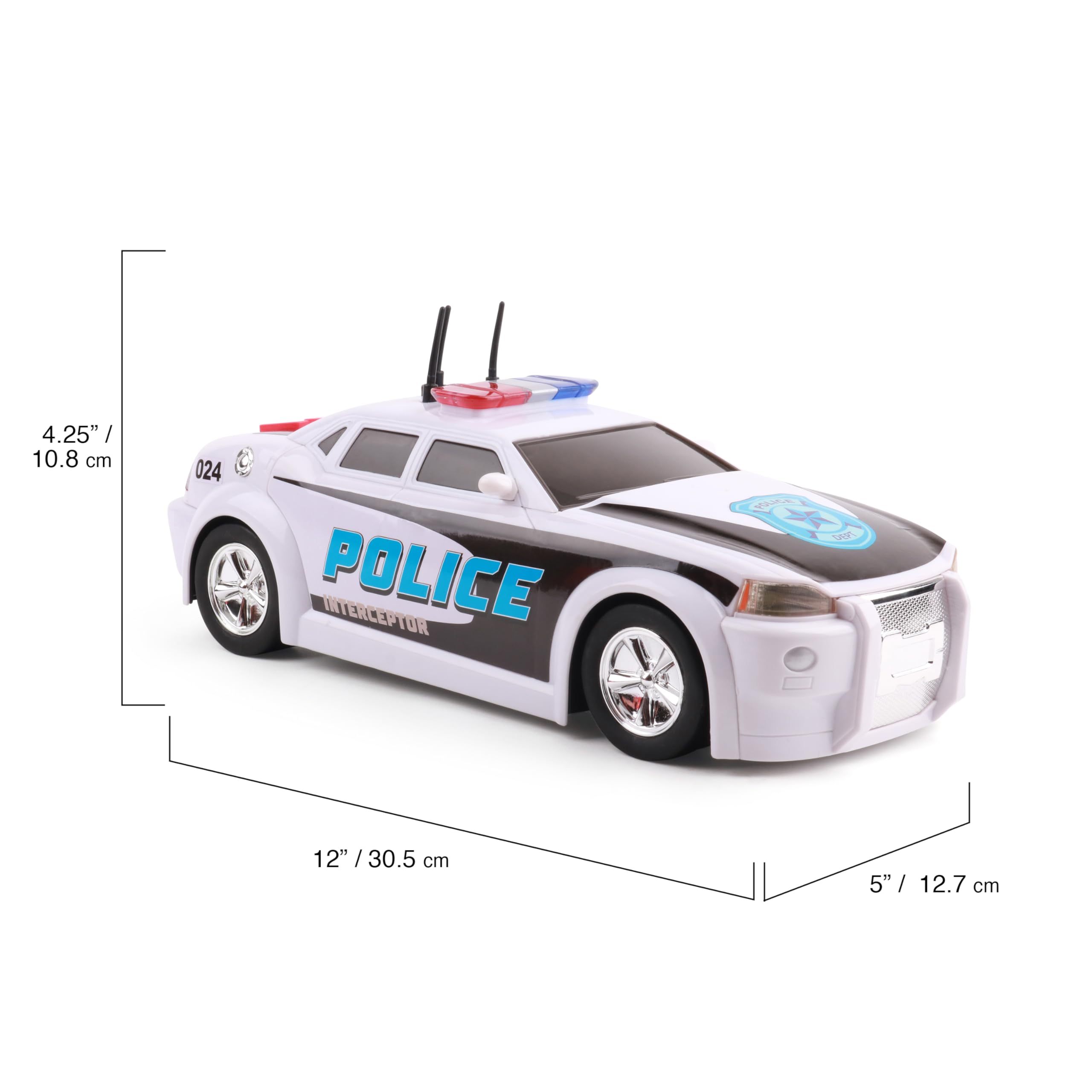 Foto 5 pulgar | Toy Police Cruiser Mighty Fleet Rescue Force 12 Con Luces Y Sonido - Venta Internacional.