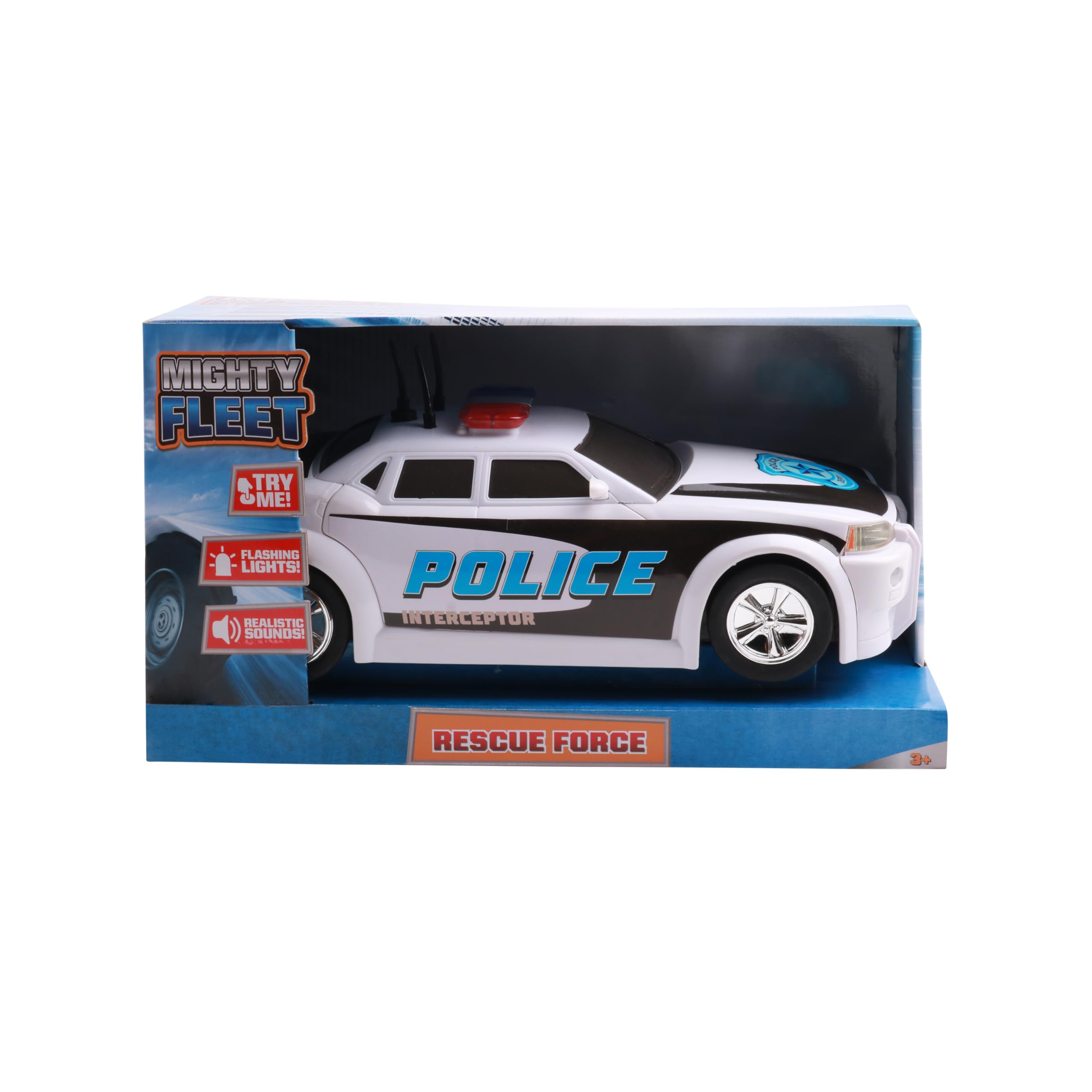 Foto 6 pulgar | Toy Police Cruiser Mighty Fleet Rescue Force 12 Con Luces Y Sonido - Venta Internacional.