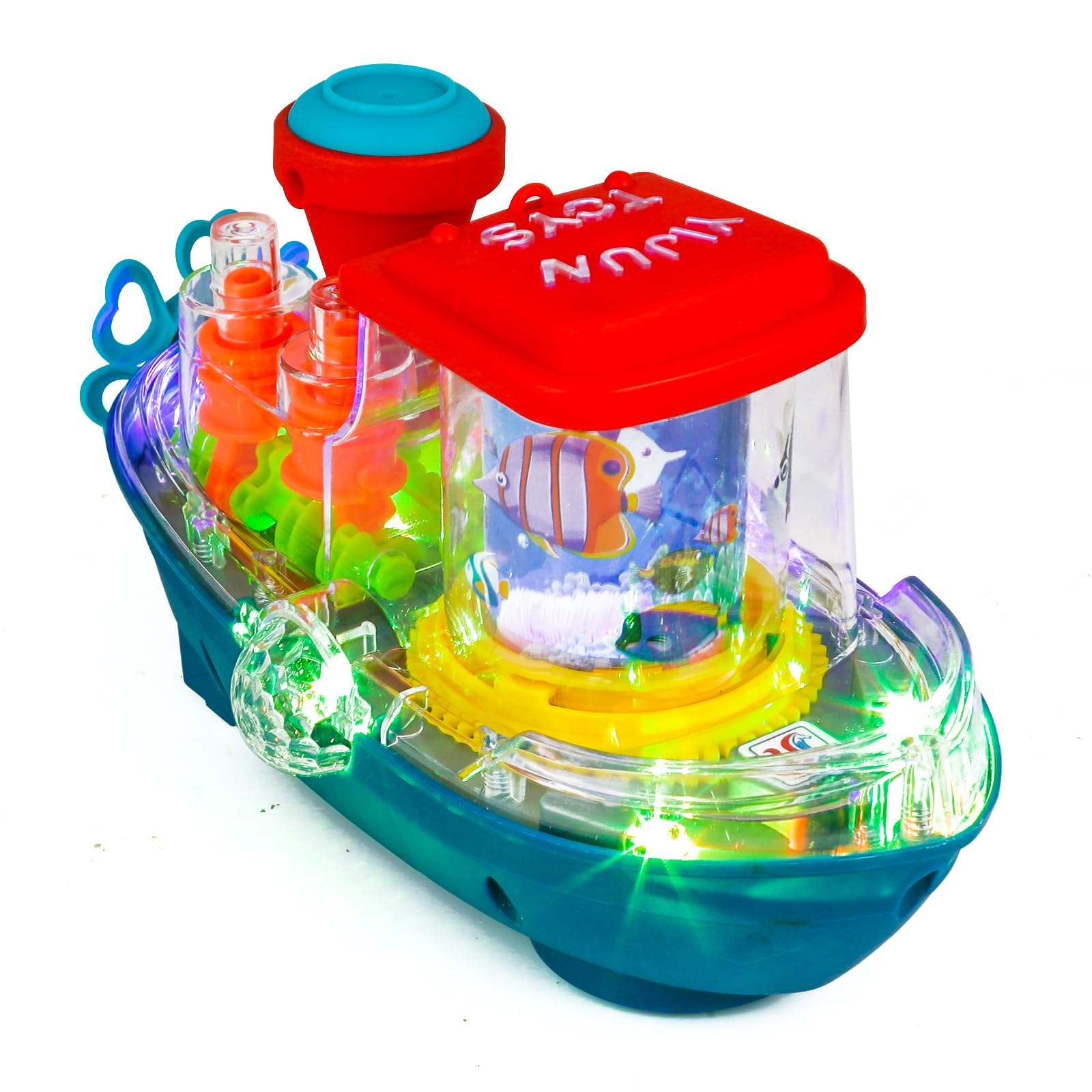 Foto 1 | Bote De Juguete Zhfuys, Equipo Transparente Con Luz Para Niños De Más De 3 Años - Venta Internacional.