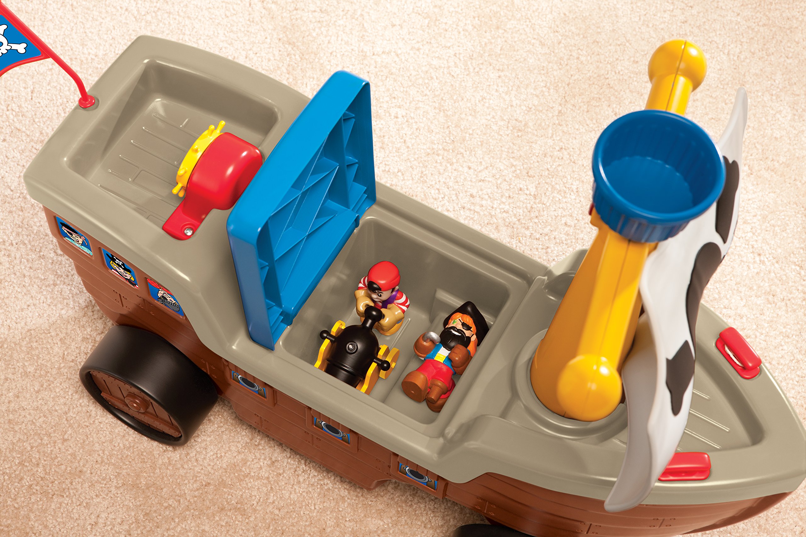 Foto 3 | Barco Pirata De Juguete Ride-on Little Tikes 2 En 1 Con Almacenamiento De Más De 18 M - Venta Internacional