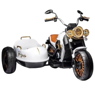 Foto 1 | Motocicleta Chopper Doble Blanca