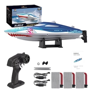 Foto 1 | Barco de Juguete con Control Remoto Azul para Niños