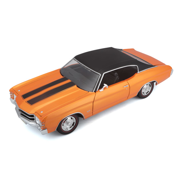 Auto Maisto Special Edition A Escala 1:18 1971 Chevrolet Chevelle Ss 454 Cpe Color Naranja