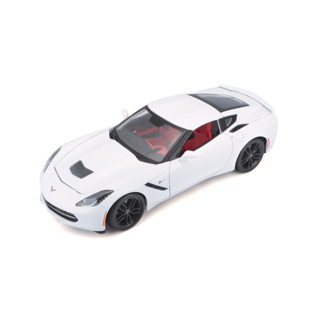 Auto Maisto Special Edition A Escala 1:18 2014 Chevrolet Corvette Stingray Z51 Color Blanco