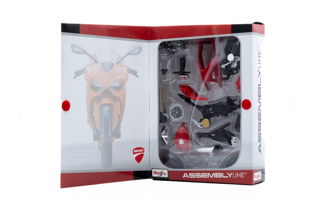 Foto 2 | Motocicleta de Juguete Maisto Línea de Ensamble a Escala 1:12 Al Ducati 1199 Panigale Rojo