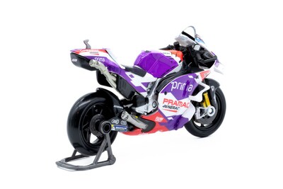 Foto 2 | Moto de Juguete Maisto Moto GP a Escala 1:18 Pramac Racing 2022 Púrpura