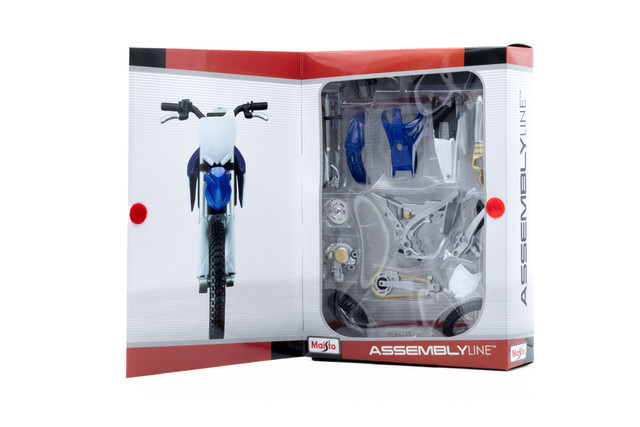 Foto 2 | Motocicleta de Juguete Maisto Línea de Ensamble a Escala 1:12 Al Yamaha YZF450F Multicolor