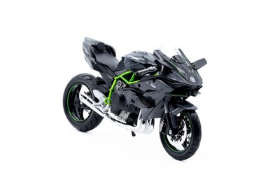 Foto 1 | Motocicleta de Juguete Maisto Línea de Ensamble a Escala 1:12 Al Kawasaki Ninja H2R Gris