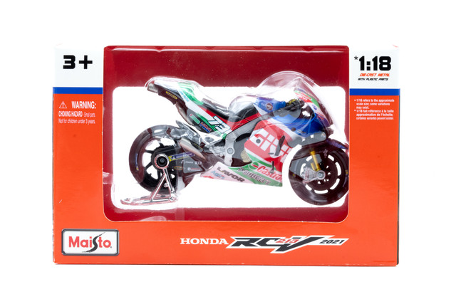 Foto 4 pulgar | Moto de Juguete Maisto Mogo GP a Escala 1:18 LCR Honda MotoGP 2021 Multicolor