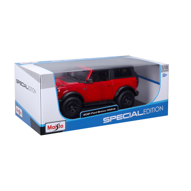 Foto 4 pulgar | Auto Maisto Special Edition a Escala  1:18  2021 Ford Bronco Wildtrak 2dr Rojo