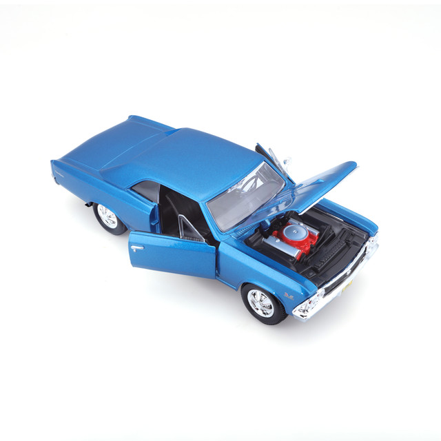 Foto 3 pulgar | Auto Maisto Special Edition a Escala  1:24  1966 Chevrolet Chevelle Ss 396 Azul