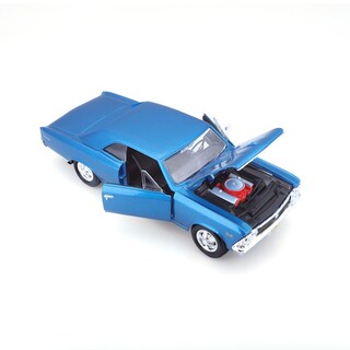 Foto 2 | Auto Maisto Special Edition a Escala 1:24 1966 Chevrolet Chevelle Ss 396 Azul