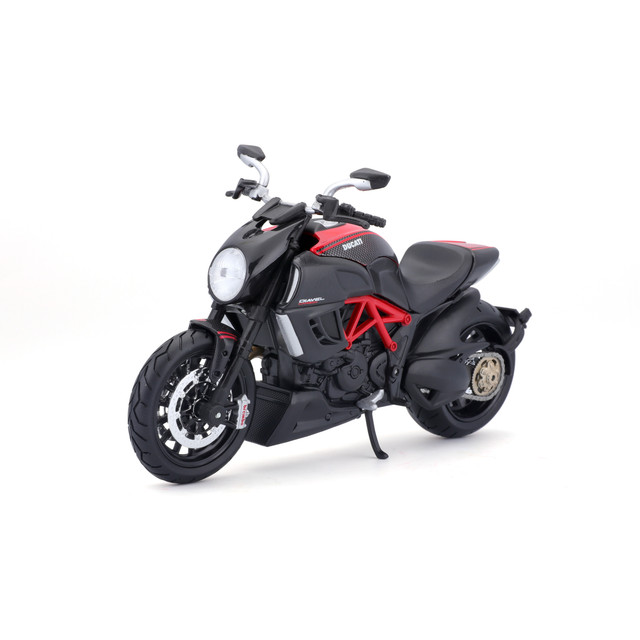 Motocicleta Maisto Special Edition A Escala 1:12 Mc Ducati Diavel Carbon