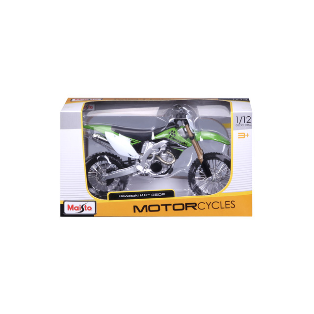 Foto 4 pulgar | Motocicleta Maisto Special Edition a Escala 1:12 Mc Kawasaki Kx™ 450f Verde