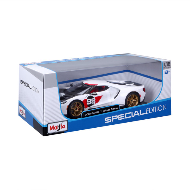 Foto 4 pulgar | Auto Maisto Special Edition a Escala  1:18  2021 Ford Gt Heritage Ries Multicolor