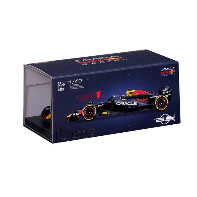 Foto 4 pulgar | Auto Burago Formula 1 a Escala 1:43 Race Oracle Red Bull Rb20 W/helmet 2024 Azul