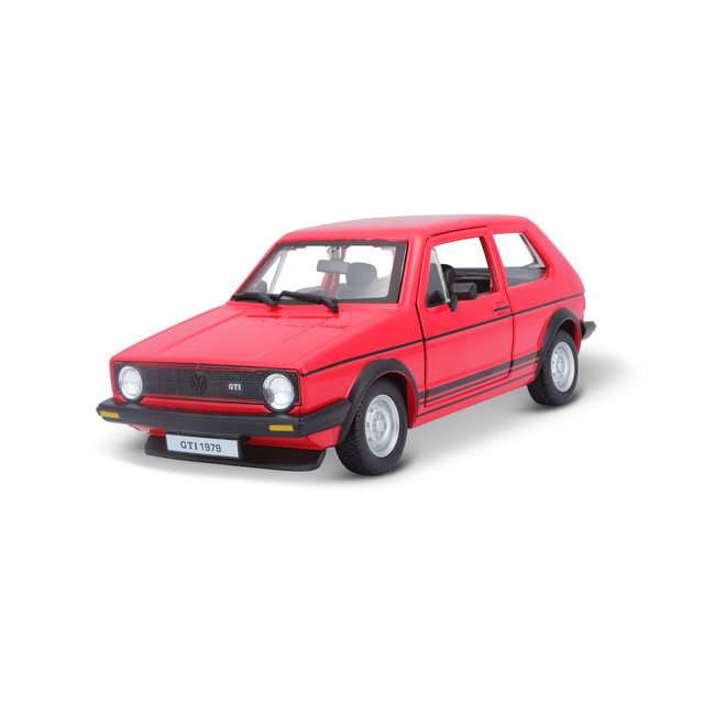 Foto 2 | Coche Volkswagen Golf Mk1 Gti 1979 a Escala 1:24 de Burago Rojo