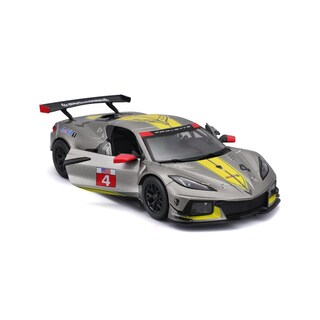 Foto 2 | Auto Burago a Escala 1:24 Race Chevrolet Corvette C8.r Amarillo