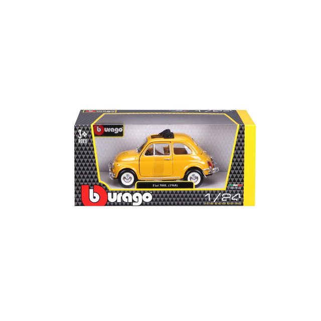 Foto 4 pulgar | Auto Burago a Escala  1:21 Fiat 500l 1968 Rojo