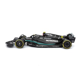 Foto 2 | Auto Burago Formula 1 a Escala 1:24 Race Mercedes W14 W/ Figure 2023 Negro