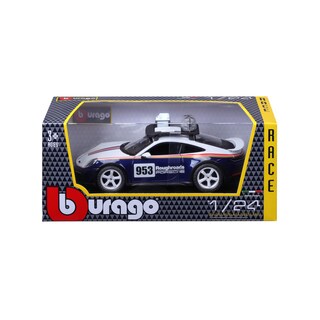 Foto 3 | Auto Burago a Escala 1:24 Race Porsche 911 Dakar Azul