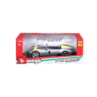Foto 3 | Auto Burago Race & Play a Escala 1:18 R&P Ferrari Monza SP1 Gris