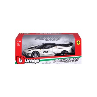 Foto 3 | Auto Burago Race & Play a Escala 1:18 R&P Ferrari FXX K Evo Blanco