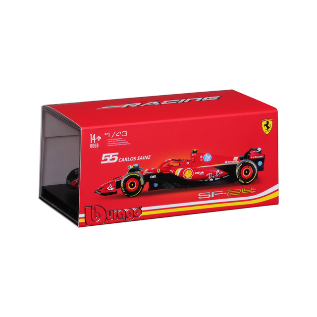 Foto 4 pulgar | Auto Burago Fórmula 1 F1 a Escala 1:43 SFR Ferrari SF-24 (2024) Rojo