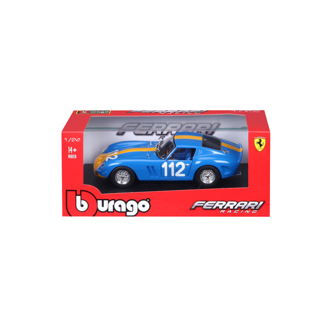 Foto 4 pulgar | Auto Burago Racing a Escala 1:24 Ferrari 250 Gt Berlinetta Tdf Azul