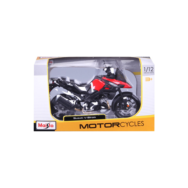 Foto 4 pulgar | Motocicleta Maisto Special Edition A Escala 1:12 Mc Suzuki V-storm Color Rojo