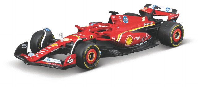Foto 2 pulgar | Auto Burago Maisto Fórmula 1 F1 A Escala 1:43 Sfr Ferrari Sf-24 2024 Rojo