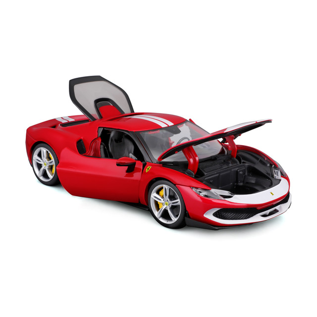 Foto 3 pulgar | Auto Burago Race & Play A Maisto Escala 1:18 R&p Ferrari 296 Gtb Assetto Fiorano Rojo