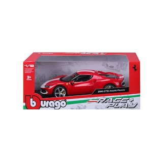 Foto 3 | Auto Burago Race & Play A Maisto Escala 1:18 R&p Ferrari 296 Gtb Assetto Fiorano Rojo