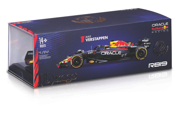 Foto 3 pulgar | Auto Burago Formula 1 A Escala 1:24 Race Oracle Rb19 (2023) W/helmet (2023) Color Azul