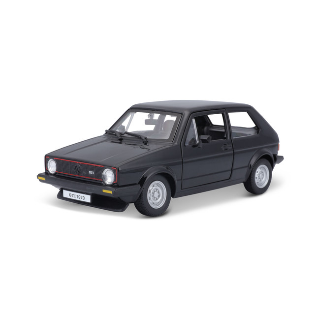 Auto Burago A Escala 1:24 Volkswagen Golf Mk1 Gti (1979) Color Negro