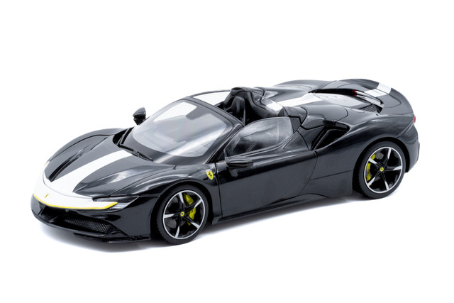 Auto Burago Maisto Línea Signature A Escala 1:18 Ferrari Sf90 Spider Assetto Fiorano Negro