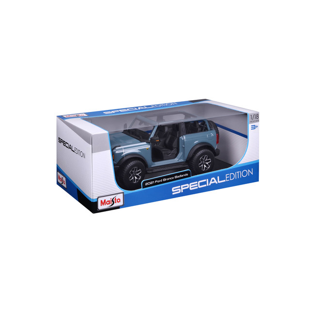 Foto 4 pulgar | Auto Maisto Special Edition A Escala 1:18  2021 Ford Bronco Badlands (w/o Drs) Color Gris Color Gris