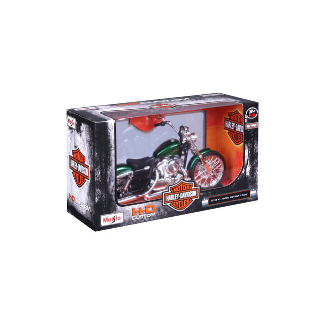 Foto 4 pulgar | Moto Maisto Harley Davidson XL 1200V Seventy-Two Verde A Escala 1:12